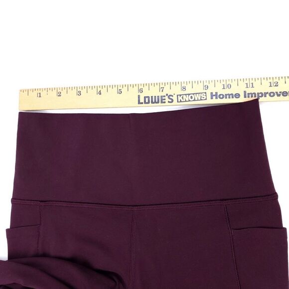 ATHLETA Salutation II 7/8 Stash Pocket Tight Womens XS Petite Spiced Cabernet - Picture 3 of 8